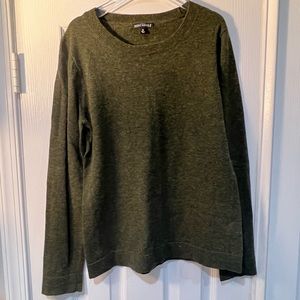 J Crew Wool Blend Sweater, Size Medium, Olive Green
